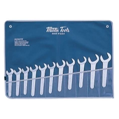 Martin Tools Sw11k 11 Piece 30 Degree Open End Service Wrench Set Jb