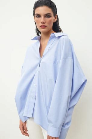 Chemise Oversize En Popeline De Zara