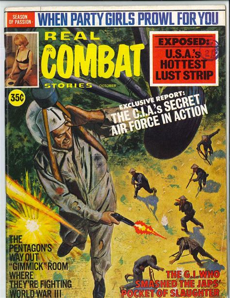 Real Combat Pulp Magazine Magazine Art Magazine Covers Adventure Art