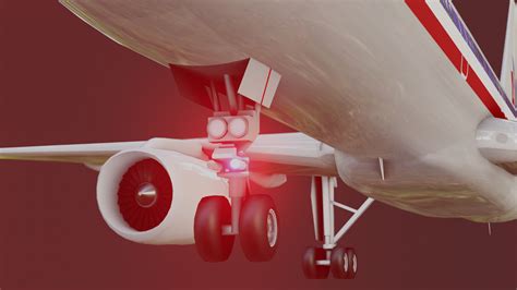 Artstation Boeing 757 American Airlines Game Assets