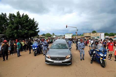 Daoukro arrivée de la dépouille mortelle de Henri Konan Bédié Ancien