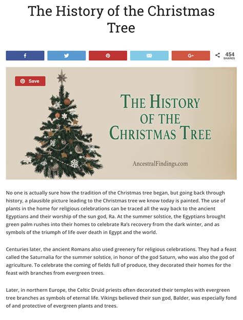 the history christmas tree 5