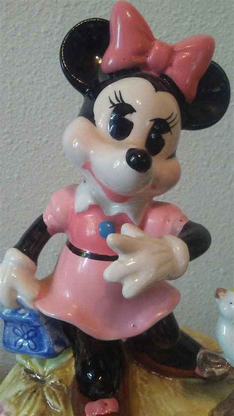 Vintage Walt Disney Schmid Minnie Mouse Wind Up Music Box Etsy