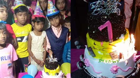 Amar Bhai Por Birthday Celebrate Cake Kata Porbo Part 2🎂🎂🎉🍫🍰💞🍬🍭🍿🔪🧁