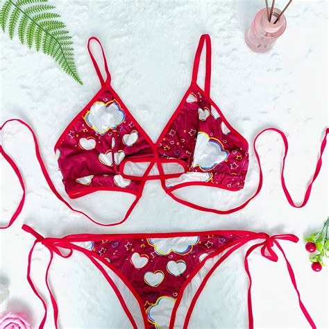 Plus Size Galaxy Print Criss Cross Sexy Lingerie Set Women S Plus Slight Stretch Sexy Lingerie