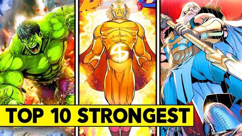 Top Strongest Heroes In The Marvel Universe Youtube