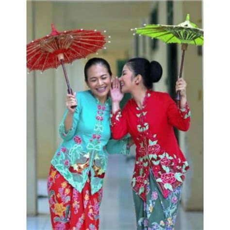 Kebaya Nyonya Muslimah Tradisional Klasik Lazada