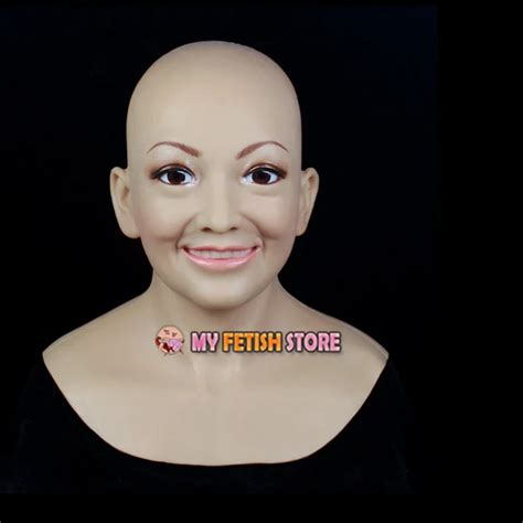 Sf 11 Soft Silicone Realist Human Face Crossdress Full Head Female