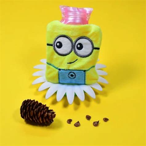 Eye Minions Small Hot Water Bag With Cover For Pain Relief Neck Shoulder Pain And Hand Feet