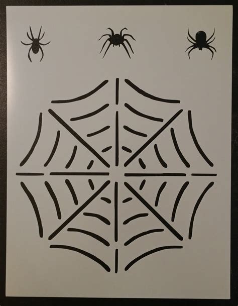 spider web  spiders stencil  custom stencils