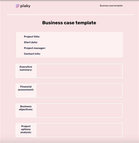 How To Write A Business Case Free Template Included