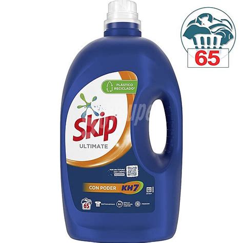 Skip Ultimate detergente máquina líquido poder KH 7 Botella 65 dosis