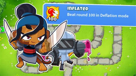 Using This BUGGED Tower To Beat Deflation Round 100 BTD6 YouTube