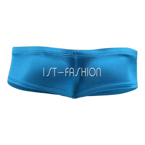 Sexy Men Bikini Underwear Wet Look Low Rise Pouch Briefs Thong Shorts Underpants EBay