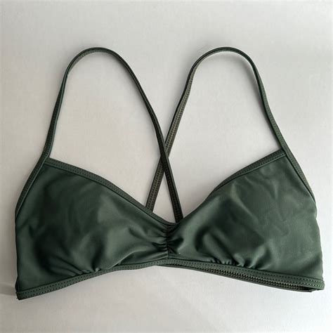 Full Tilt Swim Tillys Full Tilt Green Bikini Top Poshmark