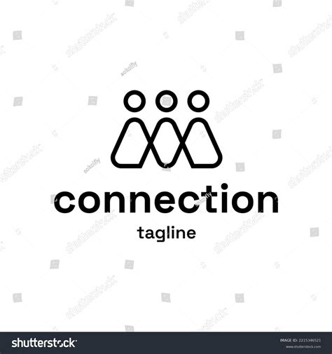 People Connect Logo Template Vector Team Stock Vector (Royalty Free ...