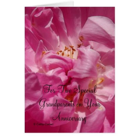 For Two Special Grandparents Anniversary Card Zazzle