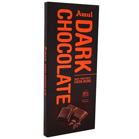 Amul Dark Chocolate Bar Cocoa Beans Harish Food Zone