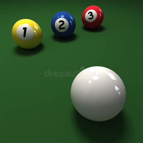 One Two Three Play Stock Illustration Illustration Of Snooker