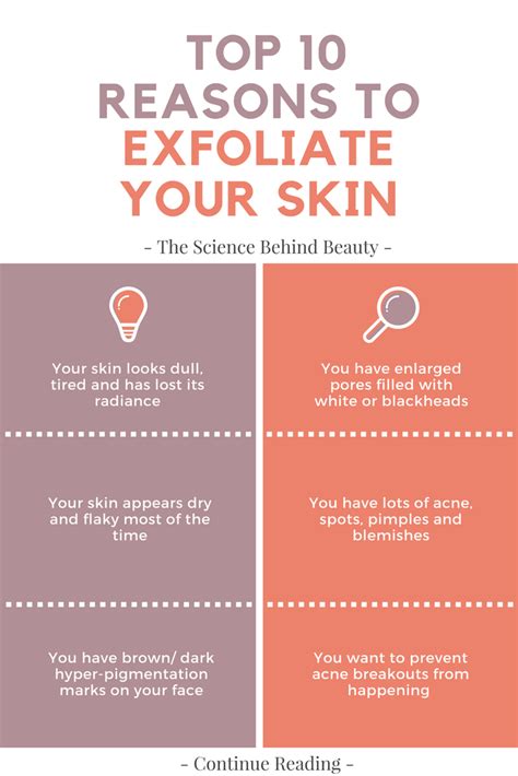 Top 10 Reasons To Exfoliate Your Skin The Science Behind Beauty