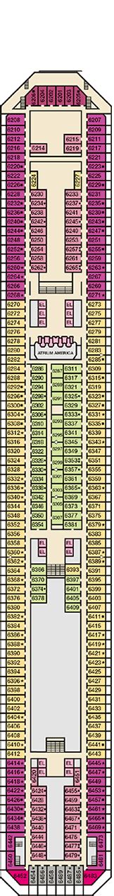 Carnival Valor Deck plan & cabin plan