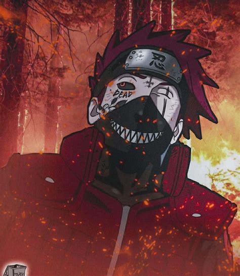 Download Obito Wearing Trash Gang Mask Wallpaper | Wallpapers.com
