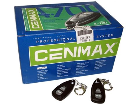 Cenmax a 700: функции и принцип работы сигнализации, инструкция