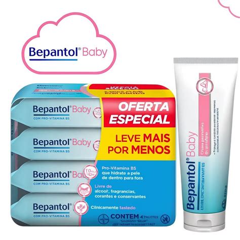 Qual Valor Da Pomada Bepantol - KIT Bepantol Pomada de Assadura 120gr + 1 Pack com Lenço Umedecido 192 ...