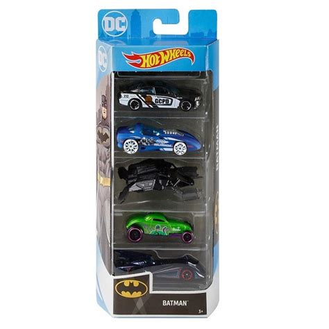 Hot Wheels 5 darabos kisautó készlet Batman Gyerekajándék