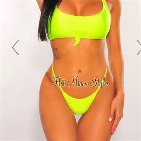 Hot Miami Styles Swim Hot Miami Styles Neon Bikini Poshmark