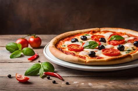 Deliciosa Pizza Italiana 4k Foto Premium