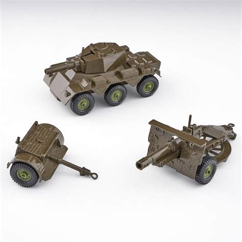 Crescent Toys Saladin Armoured Patrol Vehicle Limber And Gun Boxed C1968