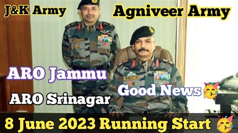 Good News Aro Jammu Aro Srinagar Agniveer Army Physical Date Out