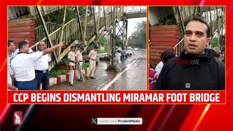 Ccp Begins Dismantling Miramar Foot Bridge Youtube