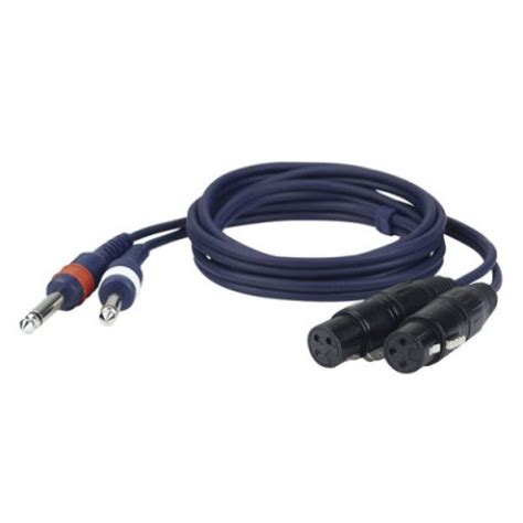 DAP-Audio FL43 - 2 unbal. Jack mono L/R > 2 XLR/F 3 p. 3m ...
