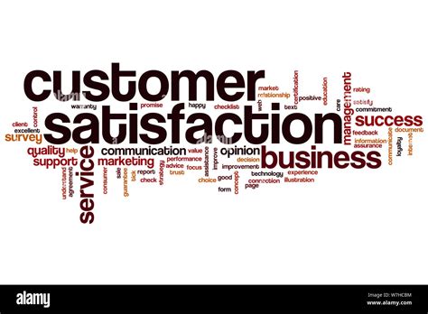Customer Satisfaction Word Cloud Concept Stock Photo Alamy