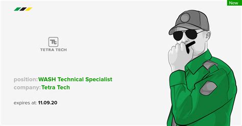 tetra tech wash technical specialist water sanitation  hygiene