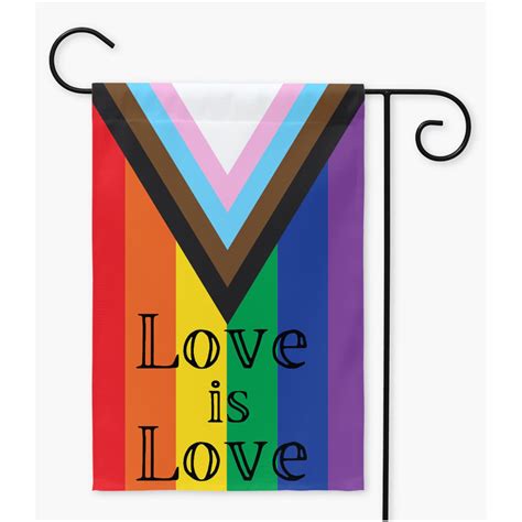 Love Is Love Progress Garden Flag Lgbtq Pride Yard Flag Rainbow Flag X Lgbt Flag Gay