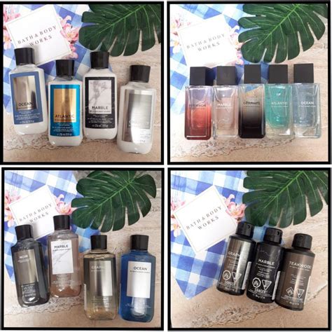 Jual BATH AND BODY WORKS BBW FOR MEN MARBLE OCEAN ATLANTIC BORBOUN GRAPHITE Shopee