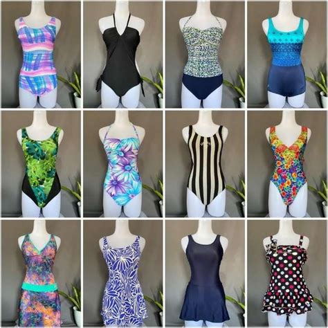 Jual Swimsuit Terusan Baju Renang Set Baju Renang Jumsuit Renang Bikini Setelan