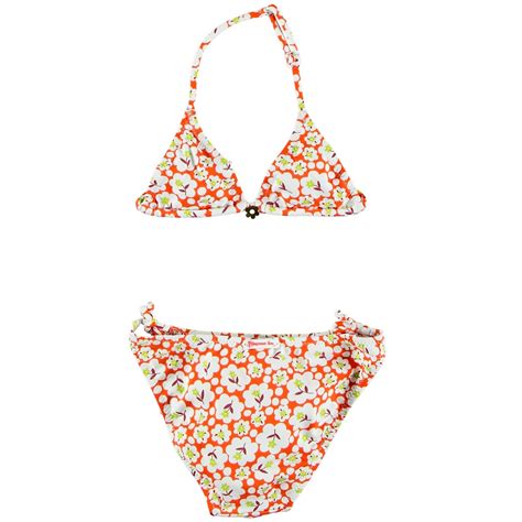 Mädchen Badeanzug Bikini Set 2 Teilig Kinder Bademode Blumen Moana Princesse Ilou