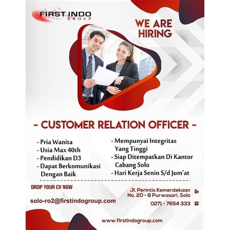 Lowongan Kerja First Indo Group Di Solo Info Loker Solo