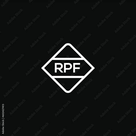 rpf letter design  logo  iconrpf monogram logovector