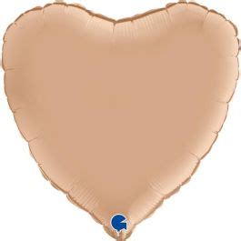 Gemar Uk Heart Satin Nude Foil Balloon Packaged