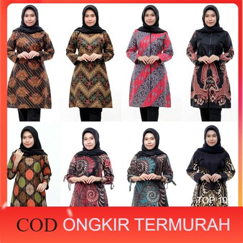 Jual Batik Baju Batik Serut Genes Jelita Tunic Navbor Yelbor