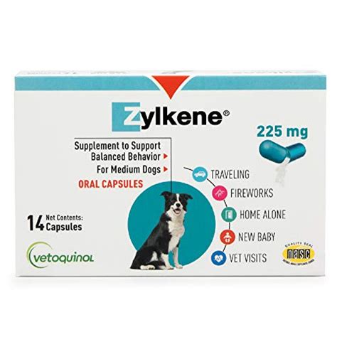 Vetoquinol Zylkene Behavior Support Capsules For Dogs And Cats 225mg