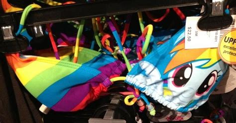 Equestria Daily MLP Stuff Rainbow Dash Bikini And Swim Trunks