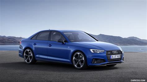 Audi A4 | 2019MY (Color: Ascari Blue) | Front Three-Quarter