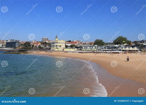 Estoril Beach, Portugal stock image. Image of tourism - 152400197