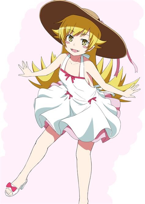 oshino shinobu oshino shinobu kissshot acerolaorion heartunderblade